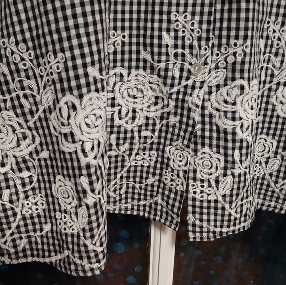 Pinup Checkered Floral Dress - Picture 3 of 4